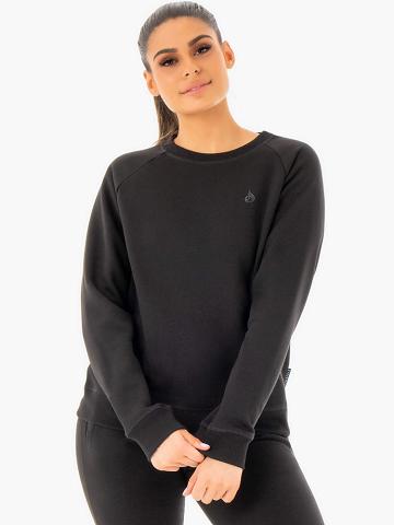 Black Ryderwear Women Sweaters Adapt Boyfriend Women's Sweaters | AU2628AP