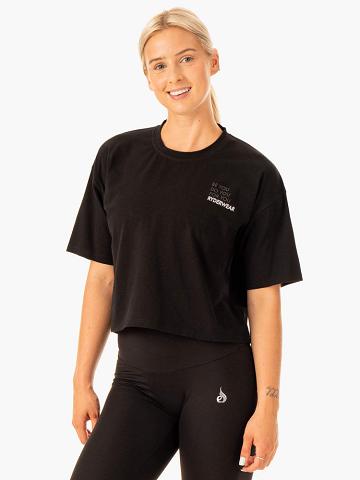 Black Ryderwear Women T Shirts Edit Women's T Shirts | AU2757VD