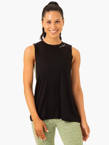 Black Ryderwear Women Tanks Emerge Training Women's Tanks | AU2894WY