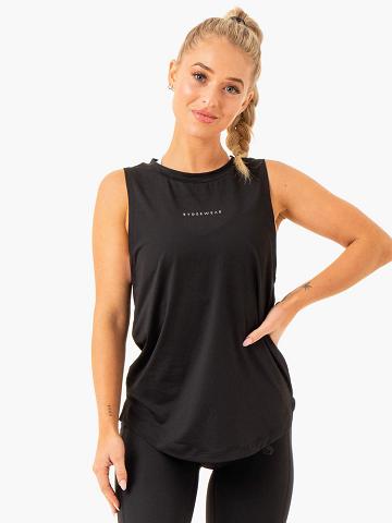 Black Ryderwear Women Tanks Freedom Training Women's Tanks | AU2883DN