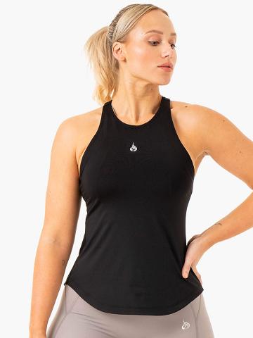 Black Ryderwear Women Tanks Level Up Training Women's Tanks | AU2942NB