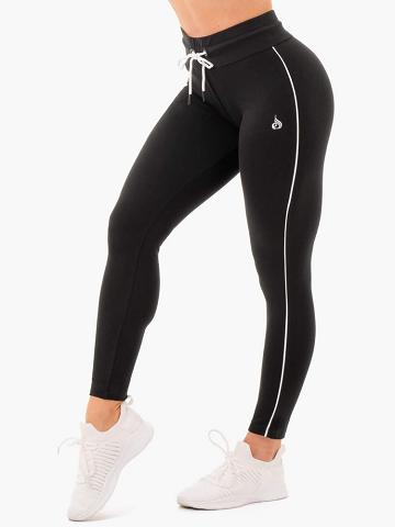 Black Ryderwear Women Track Pants High Waisted Leggings Women's Track Pants | AU3029OR