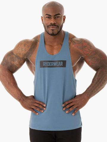 Blue Ryderwear Men Gym Stringers Base Stringer T-Back Men's Gym Stringers | AU1500XF