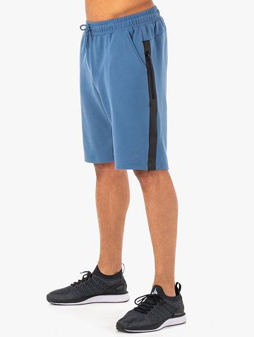 Blue Ryderwear Men Shorts Restore Fleece Track Men's Shorts | AU1413SO