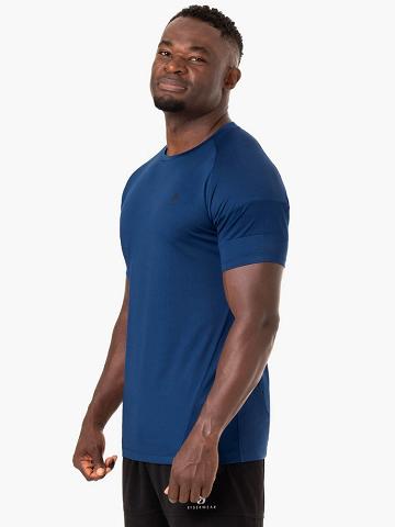 Blue Ryderwear Men T Shirts Action Mesh Men's T Shirts | AU1190VD