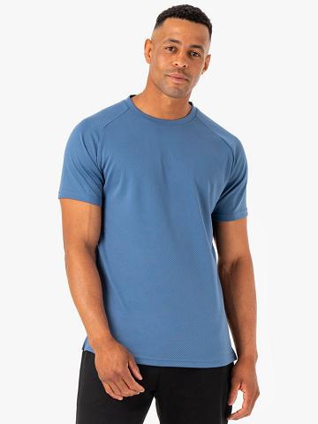 Blue Ryderwear Men T Shirts Enhance Men's T Shirts | AU1218NB