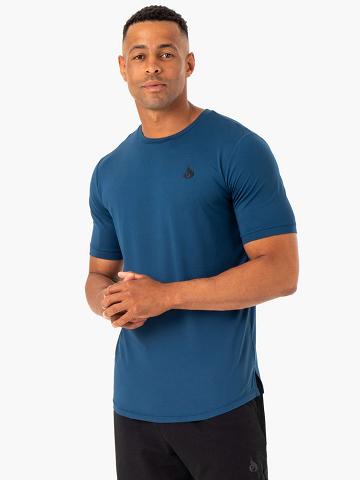 Blue Ryderwear Men T Shirts Optimal Mesh Men's T Shirts | AU1263KI