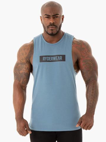 Blue Ryderwear Men Tanks Base Baller Tank Men's Tanks | AU1066EX