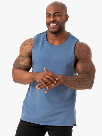 Blue Ryderwear Men Tanks Force Fleece Tank Men's Tanks | AU1115MA