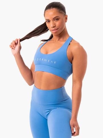 Blue Ryderwear Women Sports Bra Staples Cross Over Women's Sports Bra | AU2388HK