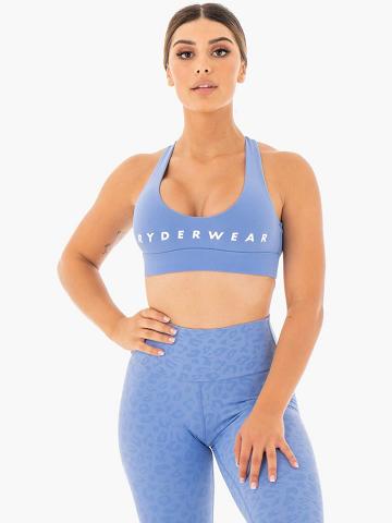 Blue Ryderwear Women Sports Bra Wild Cross Over Women's Sports Bra | AU2383XF