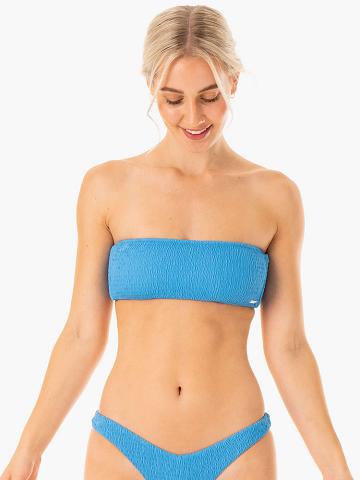 Blue Ryderwear Women Swimwear Paradise Bandeau Bikini Top Women's Swimwear | AU2655WY