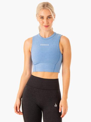 Blue Ryderwear Women Tanks Enhance Seamless Women's Tanks | AU2906HK