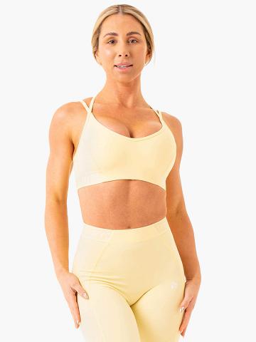 Butter Ryderwear Women Sports Bra Level Up V-Neck Women's Sports Bra | AU2251KI