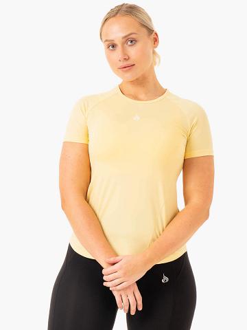 Butter Ryderwear Women T Shirts Level Up Training Women's T Shirts | AU2788AP