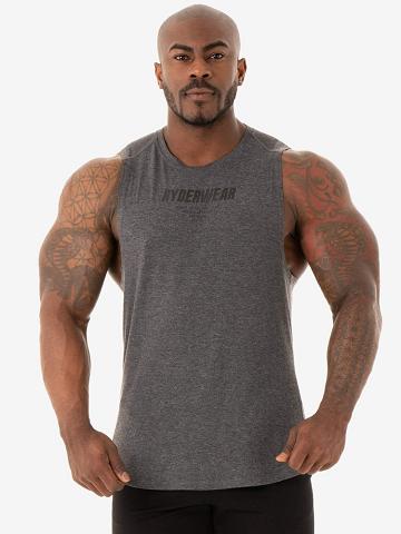 Charcoal Marl Ryderwear Men Tanks Core Baller Tank Men's Tanks | AU1082LH