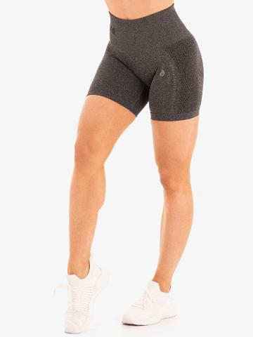 Charcoal Marl Ryderwear Women Shorts Seamless Staples Women's Shorts | AU2213YU