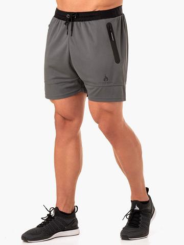 Charcoal Ryderwear Men Shorts Action Mesh Men's Shorts | AU1340JJ