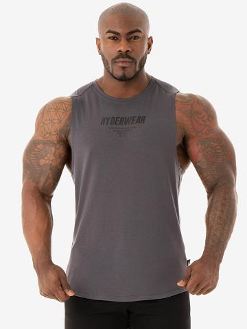 Charcoal Ryderwear Men Tanks Core Baller Tank Men's Tanks | AU1081KI