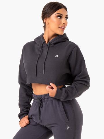 Charcoal Ryderwear Women Hoodie Base Pullover Women's Hoodie | AU1667YU