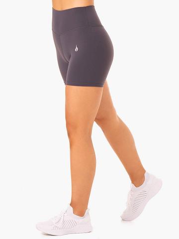 Charcoal Ryderwear Women Shorts Base High Waisted Women's Shorts | AU1994XF