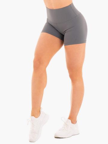 Charcoal Ryderwear Women Shorts NKD High Waisted Women's Shorts | AU2206NB