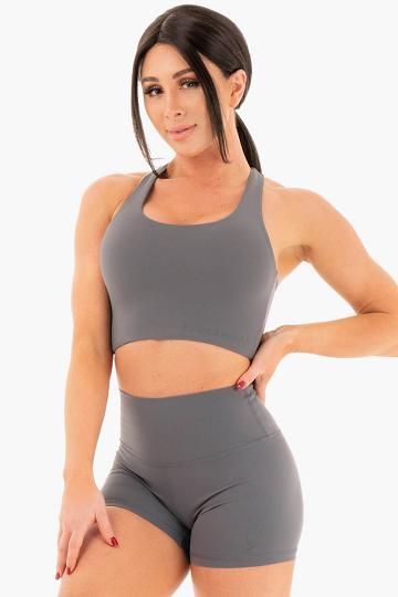 Charcoal Ryderwear Women Sports Bra NKD Women's Sports Bra | AU2553UT