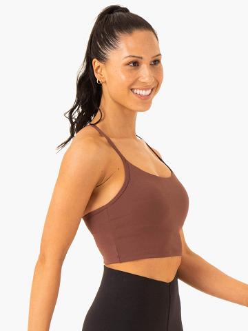 Chocolate Ryderwear Women Sports Bra Embody Compression Tank Women's Sports Bra | AU2246DN