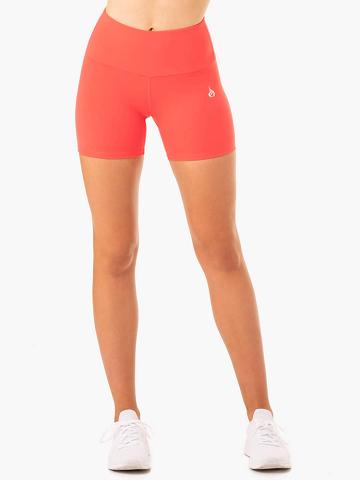 Coral Ryderwear Women Shorts Staples Scrunch Bum Mid Length Women's Shorts | AU1945BC