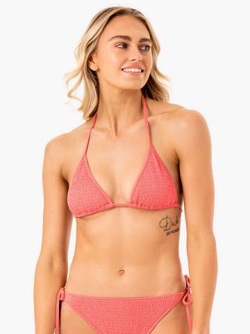 Coral Ryderwear Women Swimwear Paradise Triangle Bikini Top Women's Swimwear | AU2677YU