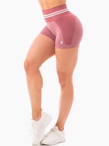 Dusty Pink Ryderwear Women Shorts Freestyle Seamless High Waisted Women's Shorts | AU2190OR