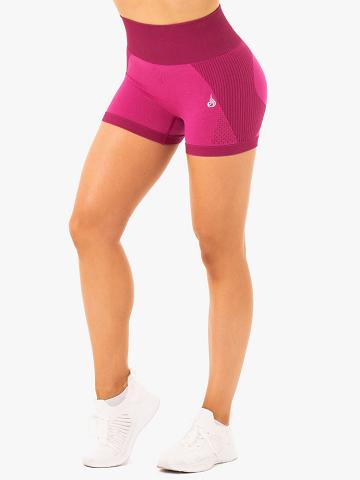 Electric Pink Ryderwear Women Shorts Electra Seamless Women's Shorts | AU1940LH