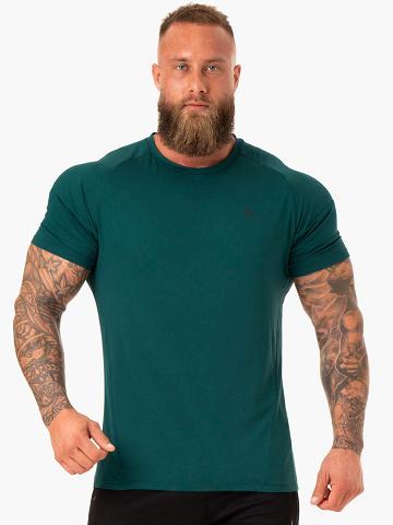 Emerald Ryderwear Men T Shirts Action Mesh Men's T Shirts | AU1189CE