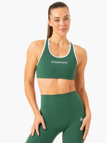 Emerald Ryderwear Women Sports Bra Frequency High Impact Women's Sports Bra | AU2261WY