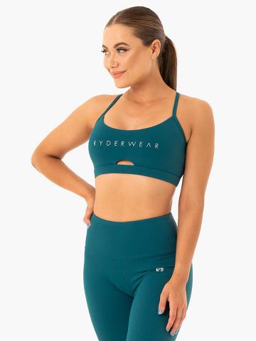 Emerald Ryderwear Women Sports Bra Staples Women's Sports Bra | AU2432BC