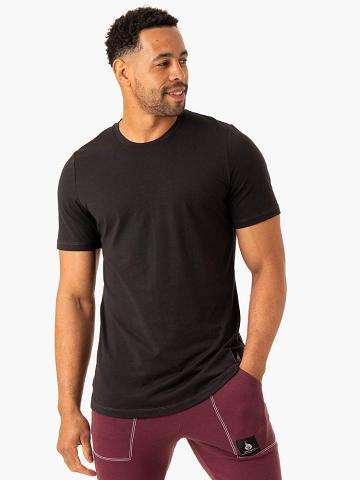 Faded Black Ryderwear Men T Shirts Vital Men's T Shirts | AU1302TV