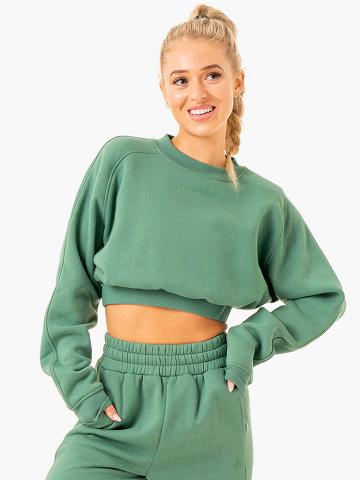 Forest Green Ryderwear Women Sweaters Sideline Women's Sweaters | AU2647PQ