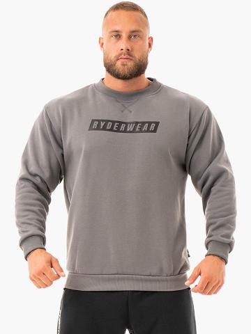 Graphite Ryderwear Men Sweaters Force Pullover Men's Sweaters | AU1320VD