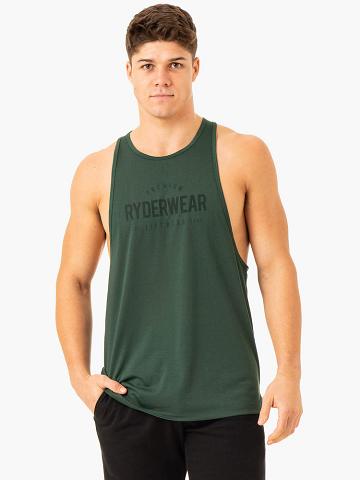 Green Ryderwear Men Tanks Heritage Baller Tank Men's Tanks | AU1125PQ