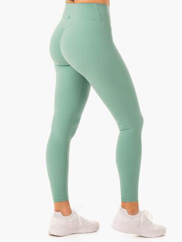 Green Ryderwear Women Leggings Serene Cross Over Scrunch Women's Leggings | AU1784LH