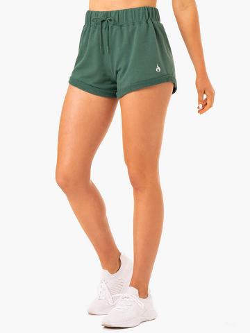 Green Ryderwear Women Shorts Off Duty Fleece Women's Shorts | AU2018LH