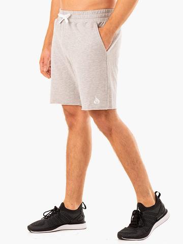 Grey Marl Ryderwear Men Shorts Recharge Track Gym Men's Shorts | AU1401MA