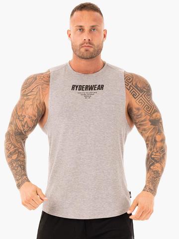 Grey Marl Ryderwear Men Tanks Core Baller Tank Men's Tanks | AU1079HK