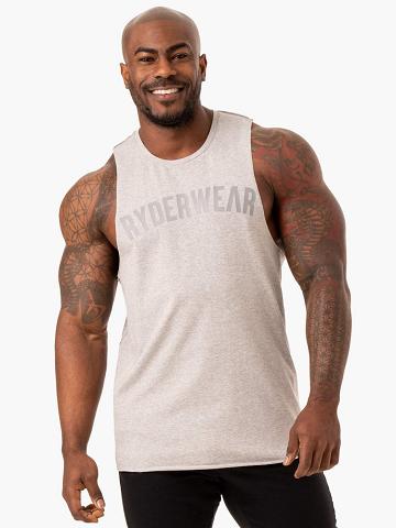 Grey Marl Ryderwear Men Tanks Force Baller Tank Men's Tanks | AU1111CE