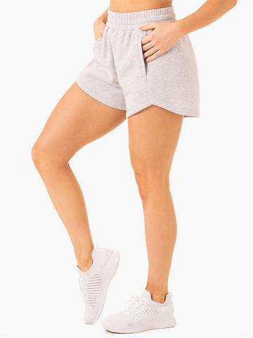 Grey Marl Ryderwear Women Shorts Sideline Track Women's Shorts | AU2114AP