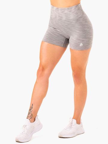 Grey Ryderwear Women Shorts Evolve Seamless High Waisted Women's Shorts | AU2011SO