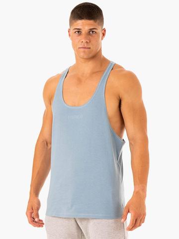 Ice Blue Ryderwear Men Gym Stringers Limitless Stringer T-Back Men's Gym Stringers | AU1526XF