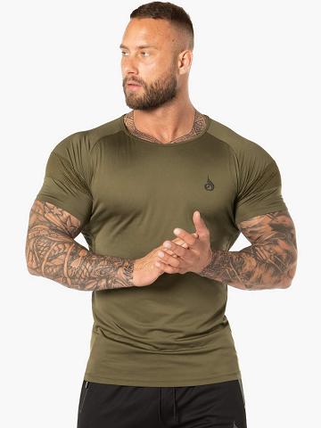 Khaki Ryderwear Men T Shirts Evo Men's T Shirts | AU1223RW