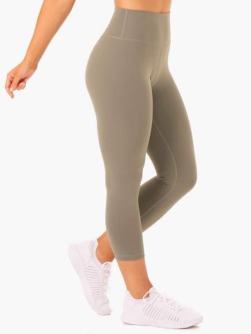 Khaki Ryderwear Women Leggings Base 7/8 High Waisted Women's Leggings | AU1728GL