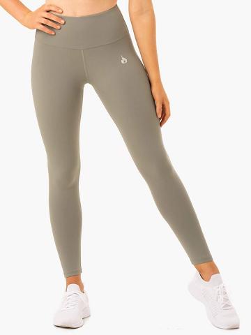 Khaki Ryderwear Women Leggings Staples Scrunch Bum Women's Leggings | AU1874TV